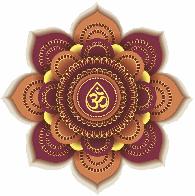 All Your Design 60.96 cm Religious Vinyl Floor Sticker for Pooja Room Door Entrance Floor Home Decoration Diwali Stickers(Multicolor, Waterproof, Self Adhesive Vinyl. 60x60cm)_48 Self Adhesive Sticker  (Pack of 1)