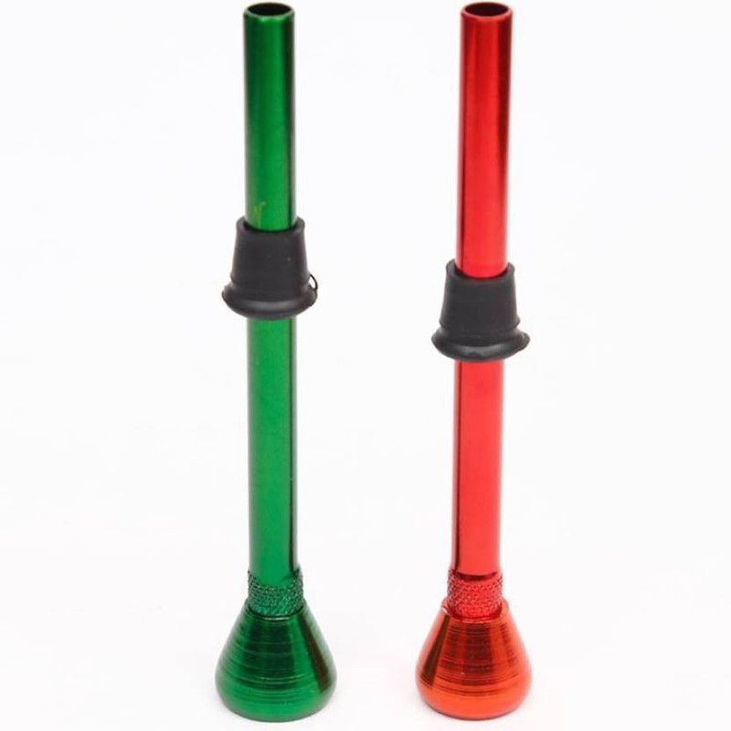 SEPARATE WAY Shooter 12 cm (Pack of 2) Aluminium Inside Fitting Hookah Mouth Tip  (Green, Red, Pack of 2)