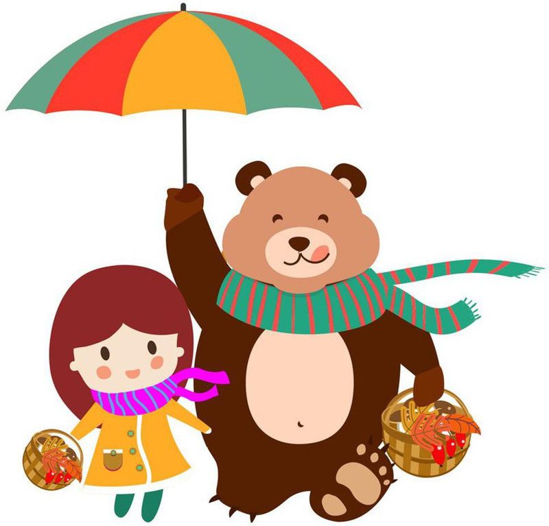 skgraphics 60 cm Teddybear with girl wall sticker Self Adhesive Sticker  (Pack of 1)