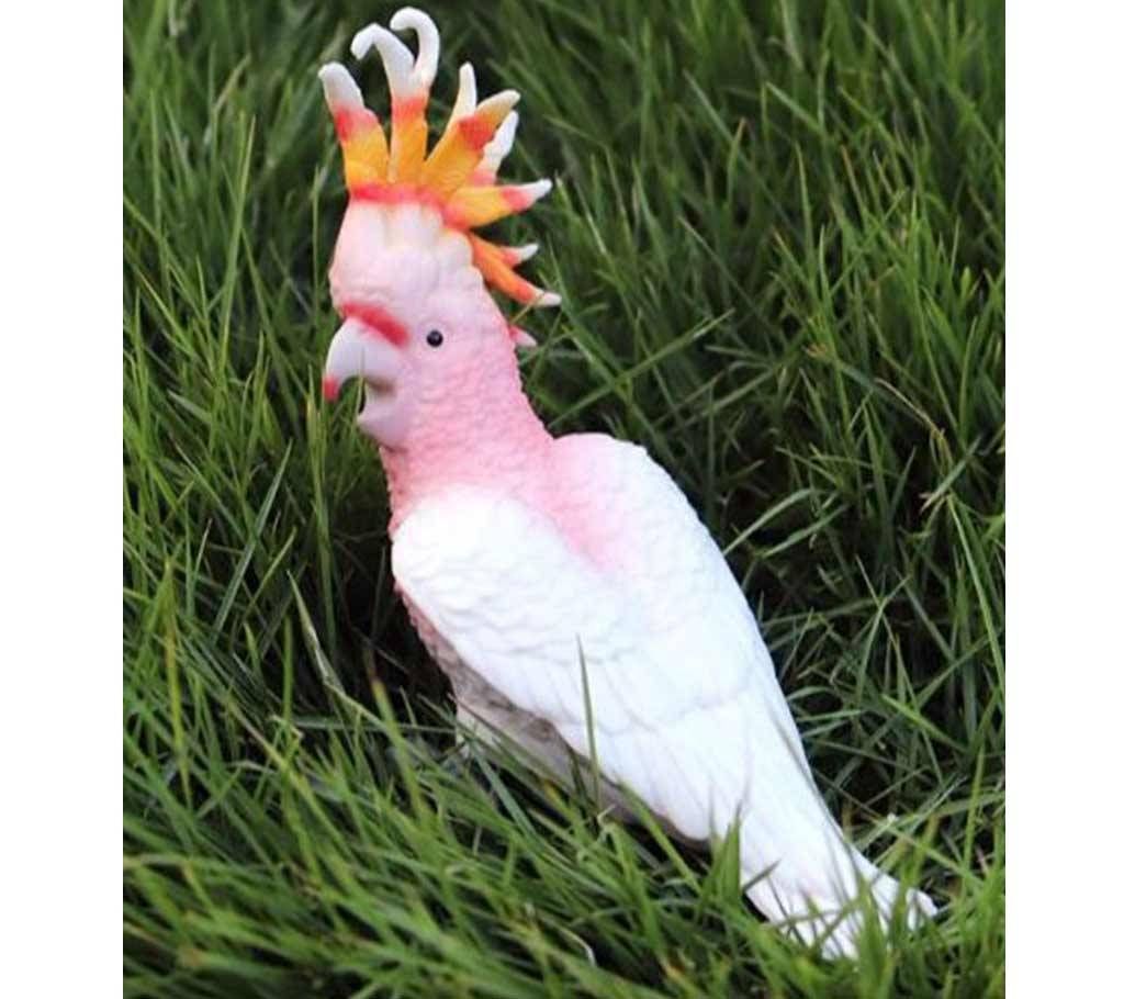 11cm Long Resin Cockatoo Bird Parrot Home Decor Ornament  Model