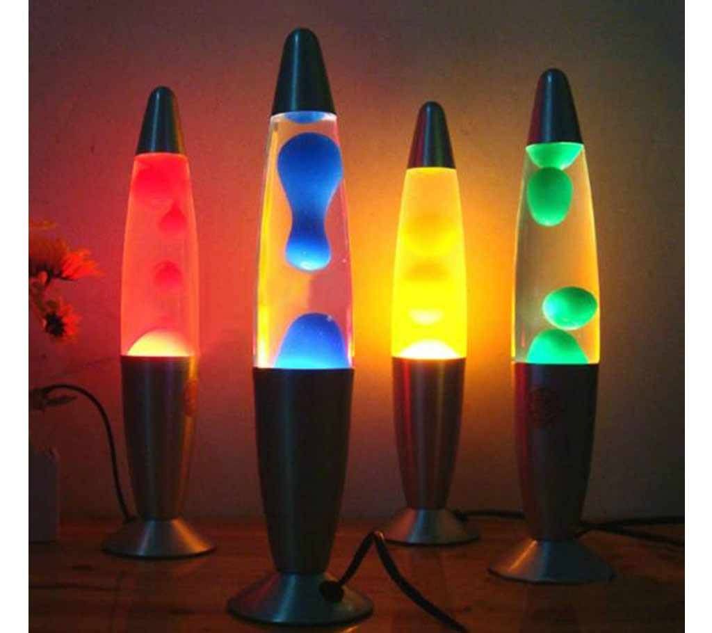 Silver Base Lava Lamp 14 inch Multicolor