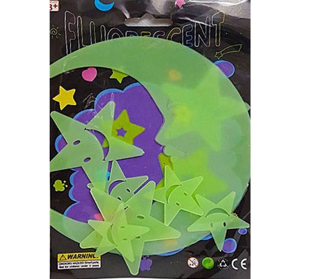 Radium Wall Stickers Moon & Stars - Green