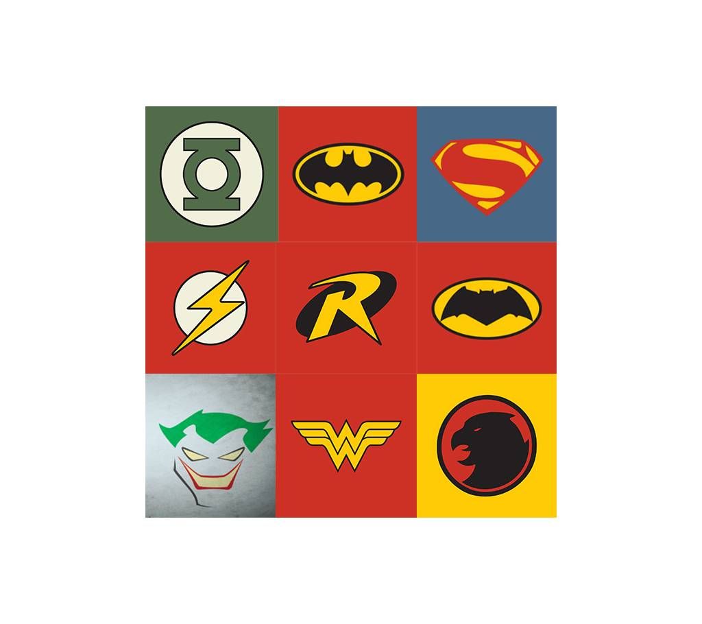DC Universe Logo Stickers (10 pcs)
