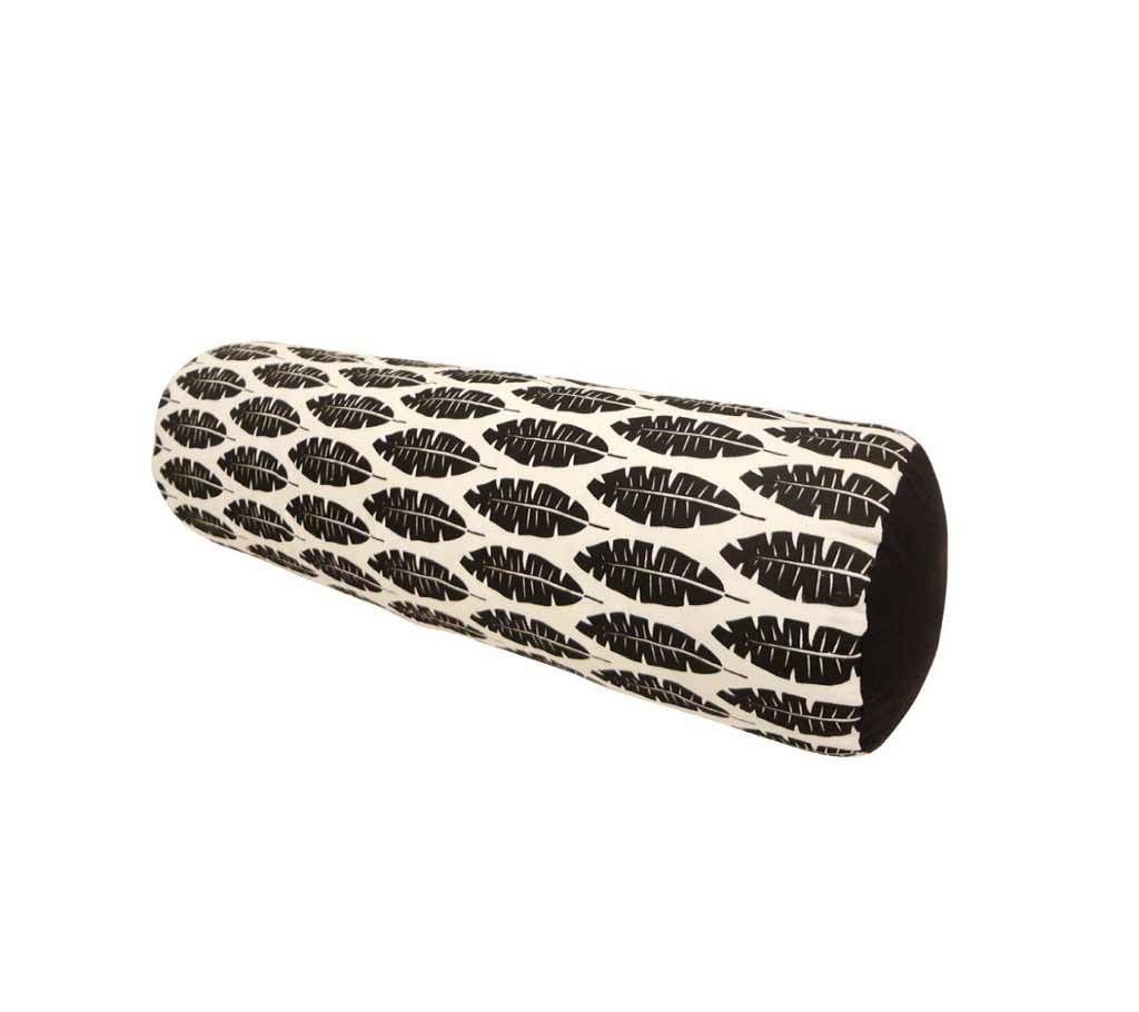 Black Bolster Pillow With Cover_20x21 Inch