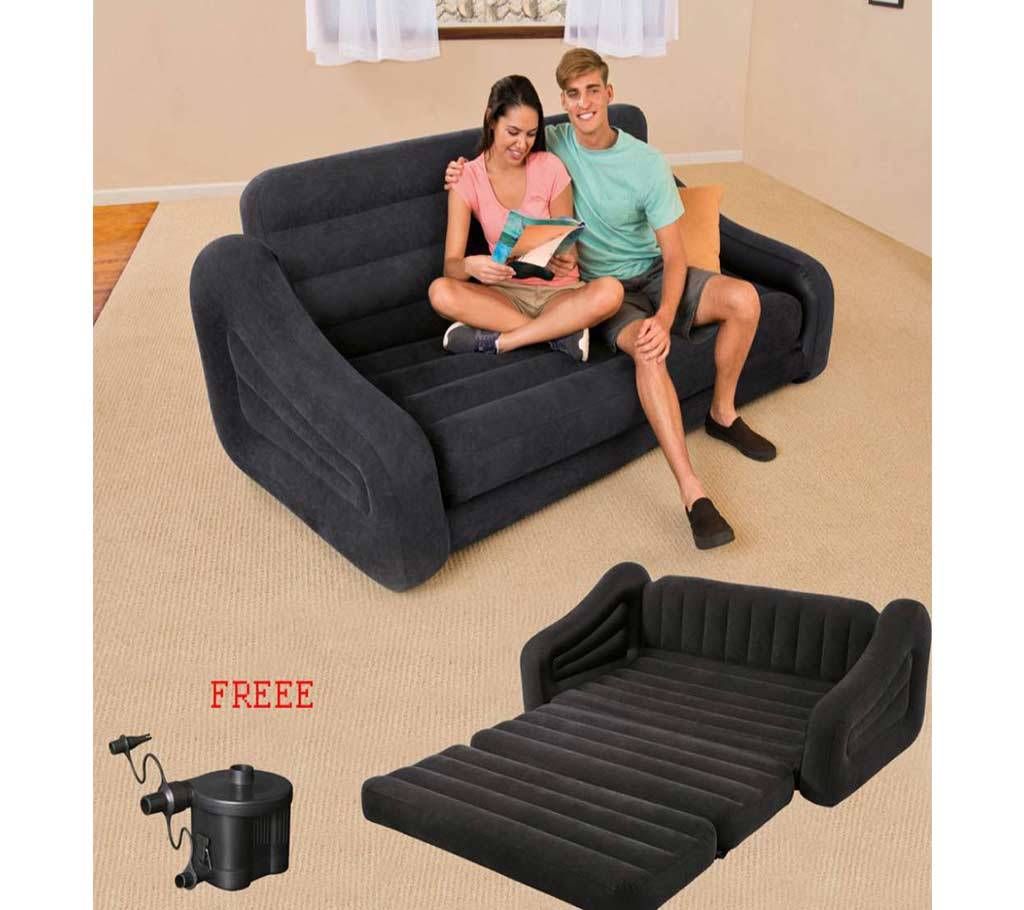 Intex Premium Pull-out Sofa Inflatable Bed (Queen Size)