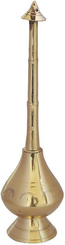 Brass Gift Center Brass Gulab Pash / Scent Sprayer With Natural Brass Finish Decorative Showpiece - 22 cm  (Brass, Multicolor)