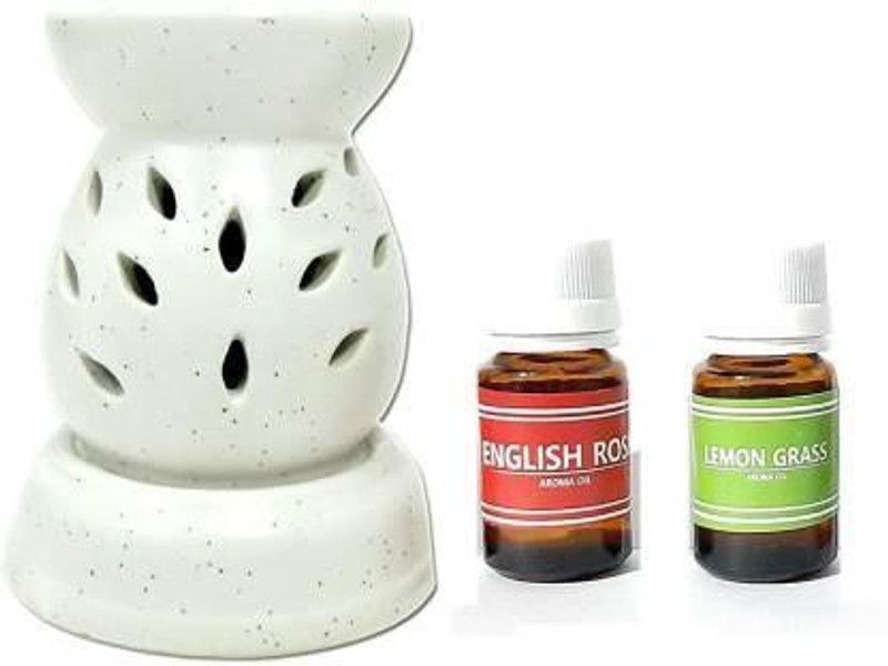 HOMEDECOR Lemon grass, rose Aroma Oil, Diffuser Set  (3 x 6.67 ml)