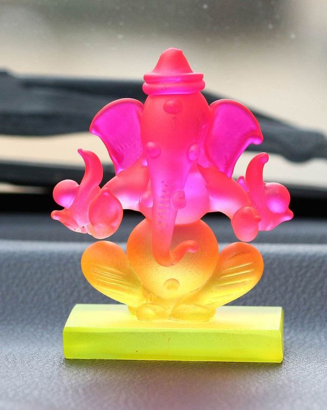 Ishu handi artistic Decorative Showpiece - 8 cm  (Crystal, Multicolor)
