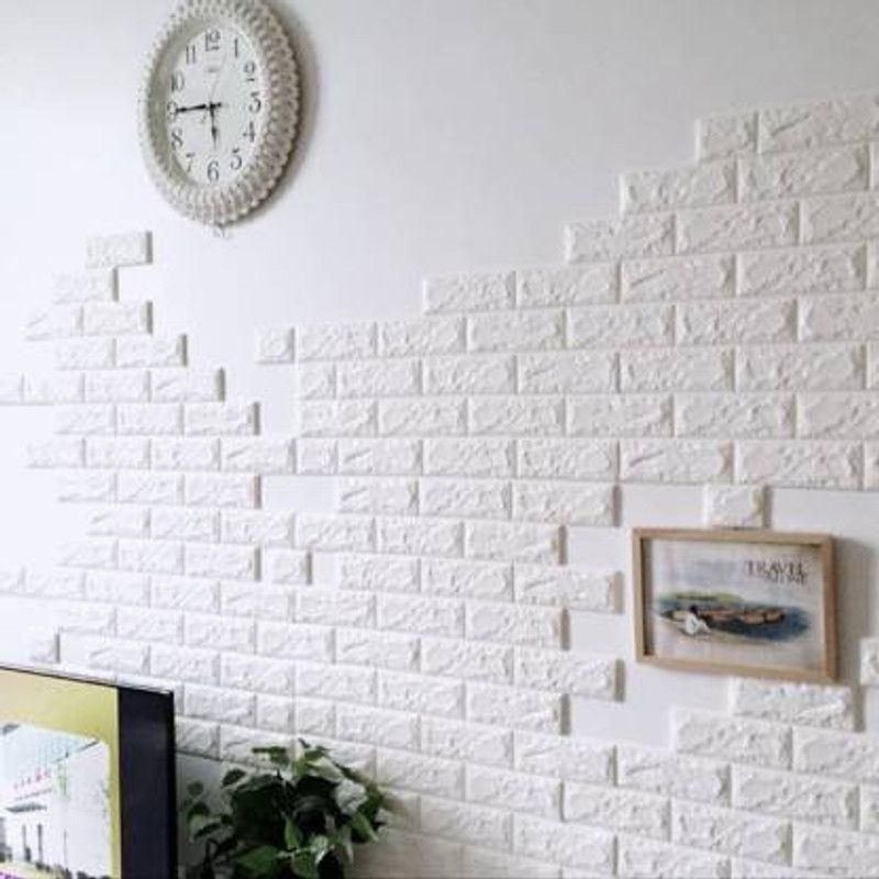 ODELEE Architecture White Wallpaper  (77 cm x 70 cm)