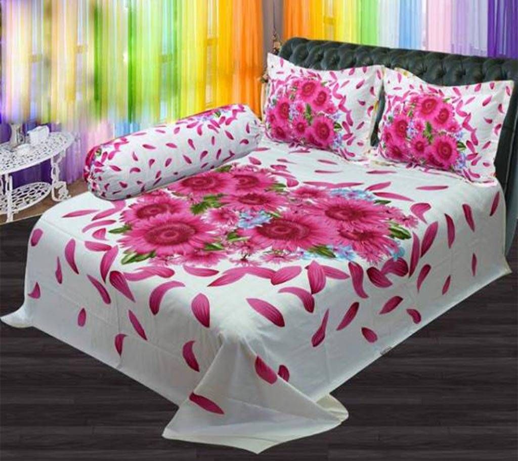 King Size Panel BedSheet - 3 Pcs