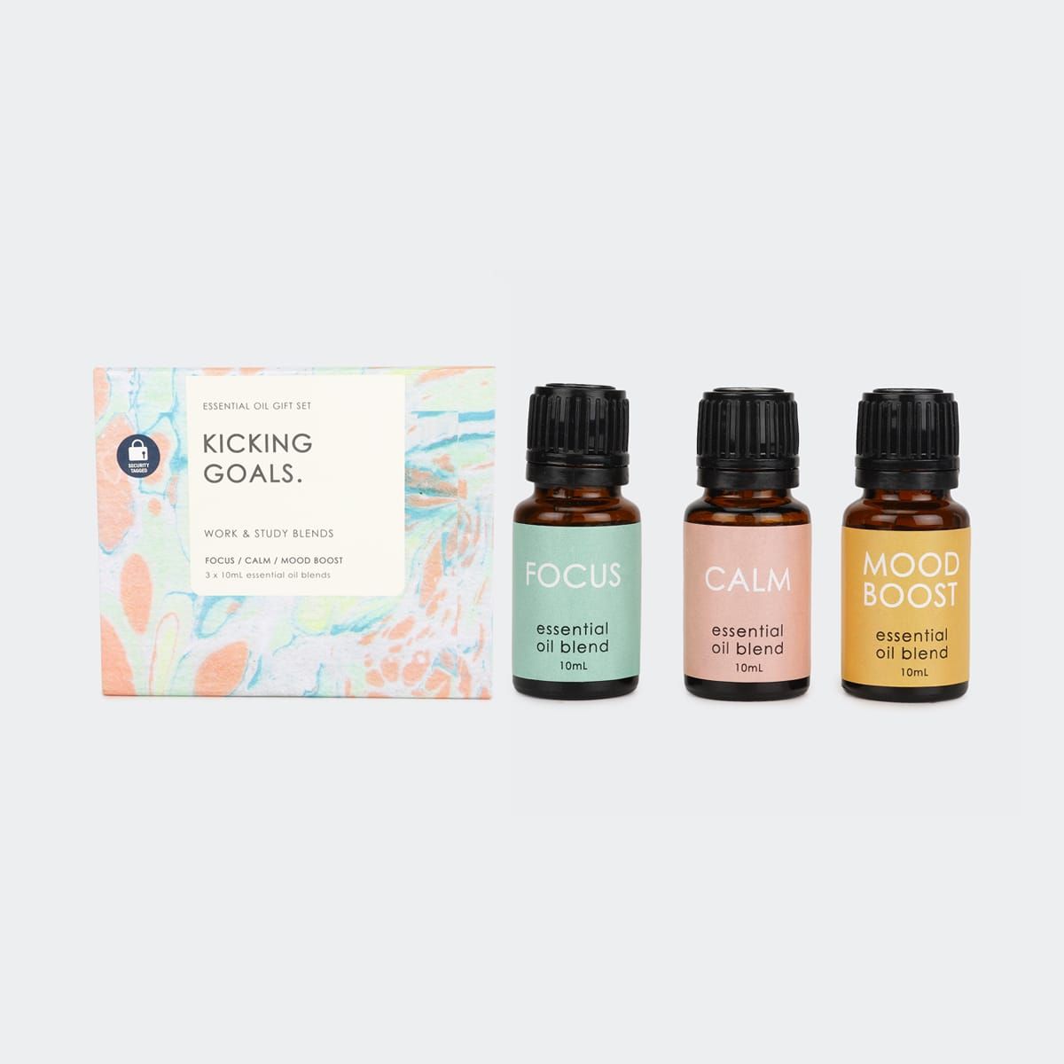 3 Pack Kicking Goals Work and Study Essential Oil Blend Gift Set 30ml