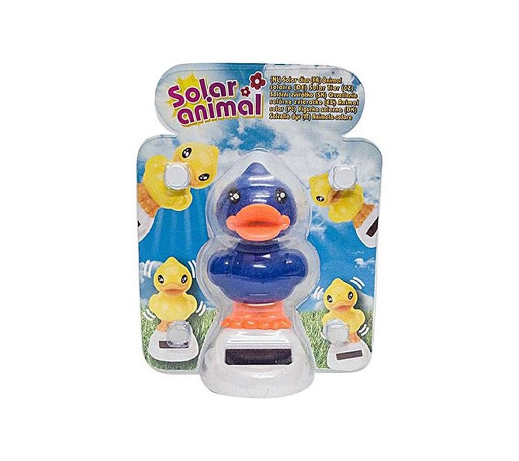 Blue Solar Powered Duck Showpiece Shaky head