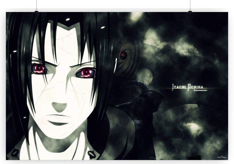 Itachi Uchiha Sasuke Uchiha Paper Print  (12 inch X 18 inch)