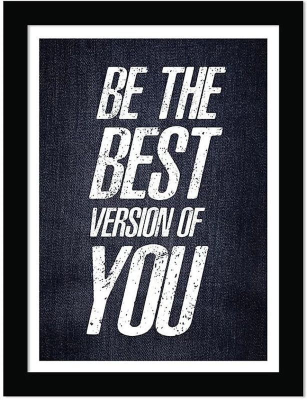 ARAkri Office, personal motivational quotes Digital Reprint 14 inch x 11 inch Painting  (With Frame)