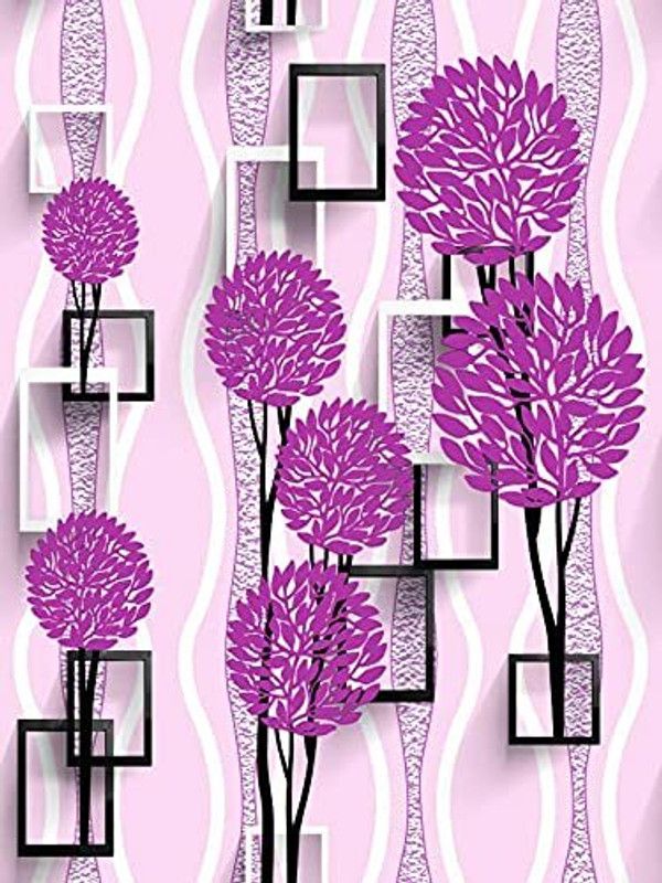VI COLLECTIONS Floral & Botanical Multicolor Wallpaper  (1000 cm x 45 cm)