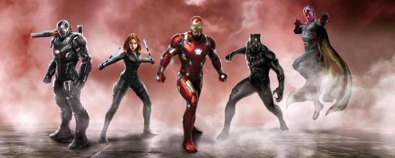 Movie Captain America Civil War Captain America Vision Black Panther Iron Ma ON HI QUALITY LARGE PRINT 36X24 INCHES Photographic Paper  (36 inch X 24 inch, Rolled)