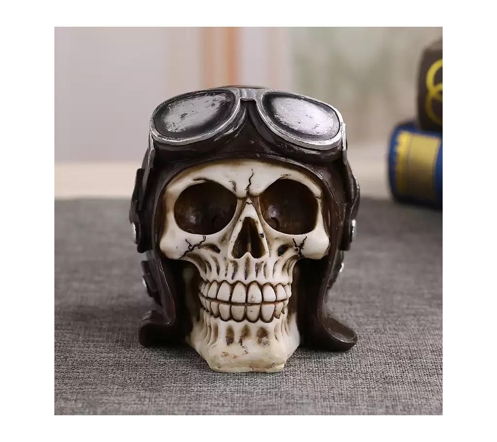 Skeleton Head Demon Skull Handicraft Rocking Statue showpiece 