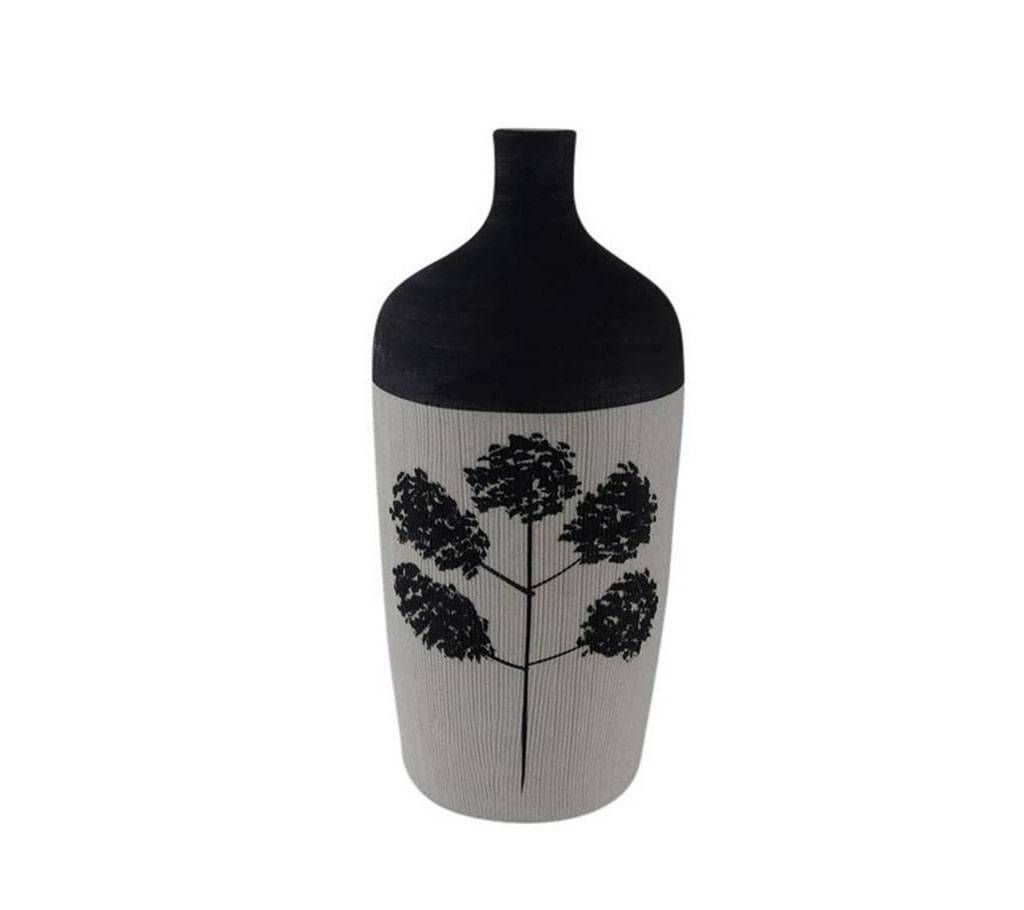 Ceramic Vase - White and Black