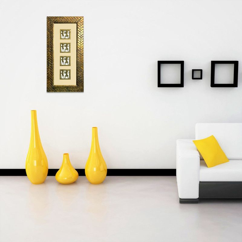 Gallery99 WART-4 Natural Colors 19 inch x 9 inch Painting  (With Frame)