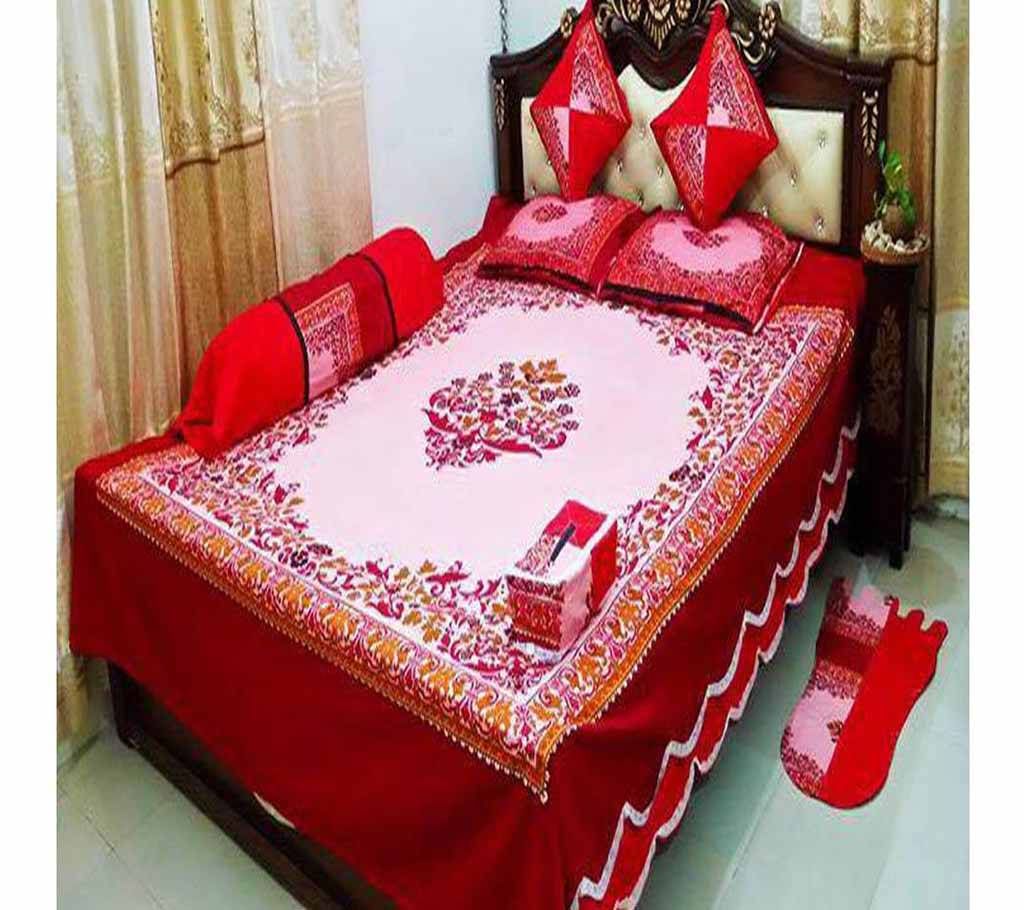 100% cotton 8 pcs  bed sheet . model : 384