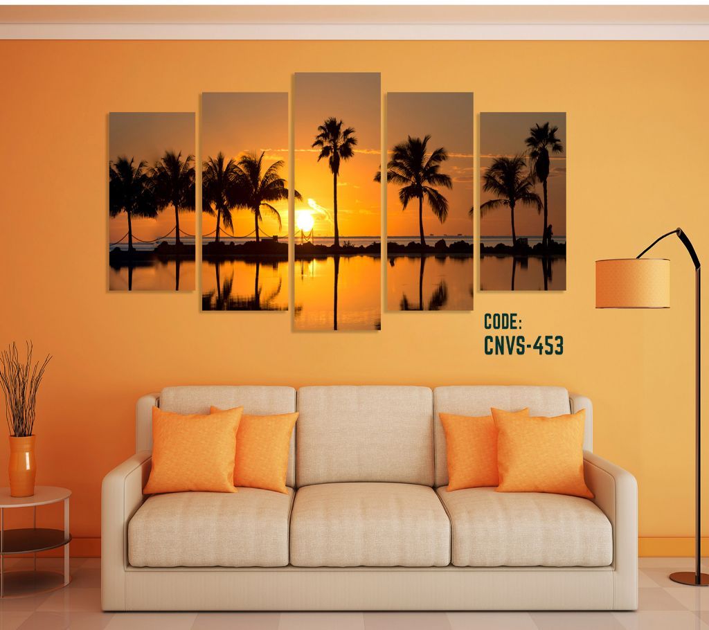 CNVS-453 Coconut Tree  Wall Canvas Art Prints 96 inch x 48 inch