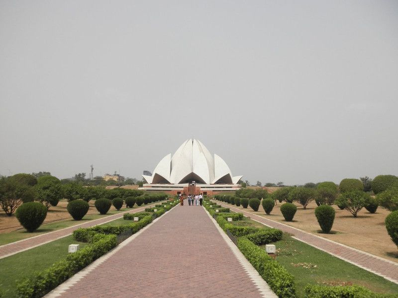 Lotus Temple Multicolor Photo Paper Print Poster Photographic Paper  (12 inch X 18 inch, Rolled)