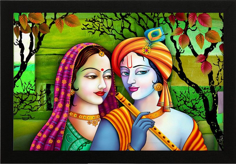 Masstone Digital Reprint 14 inch x 20 inch Painting  (With Frame)