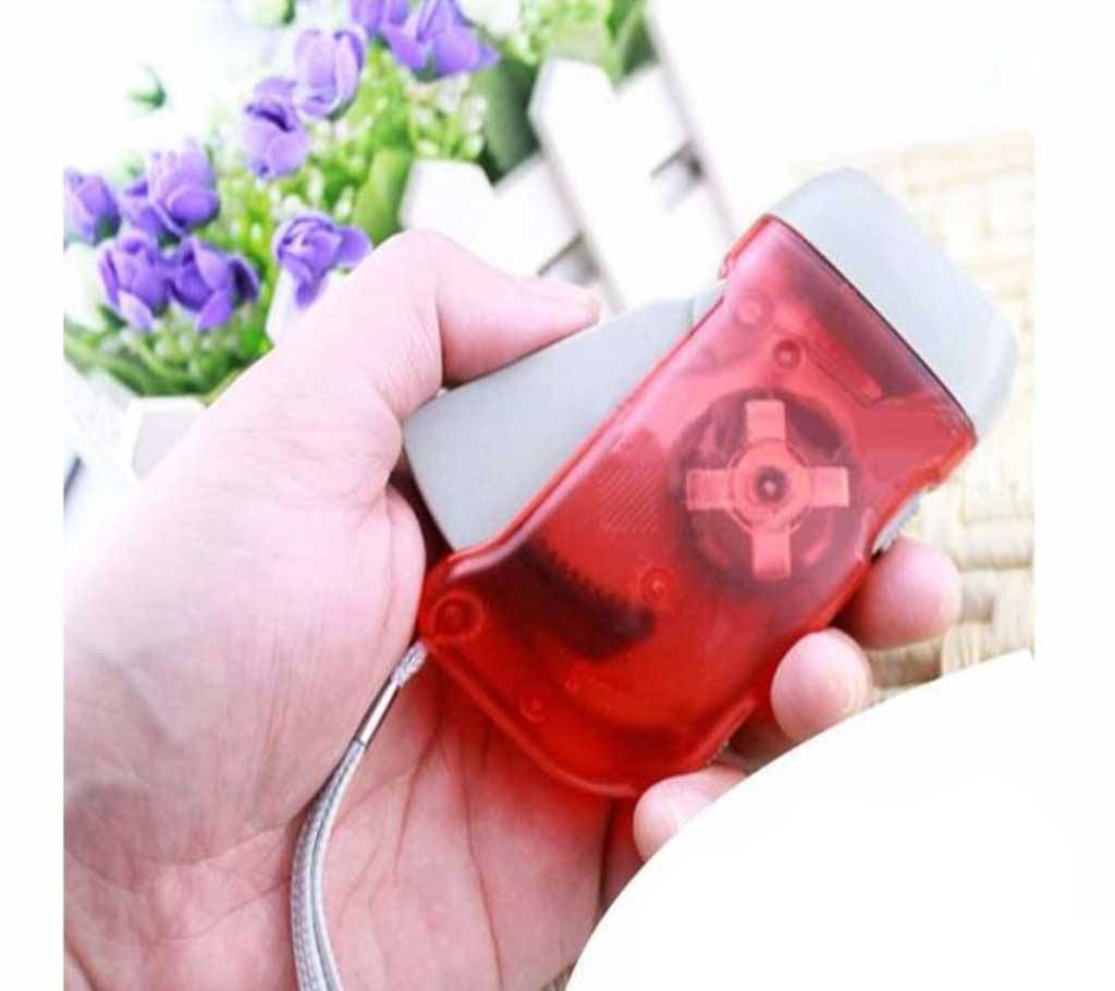 Self Generating Squeeze Flashlight Torch Emergency light