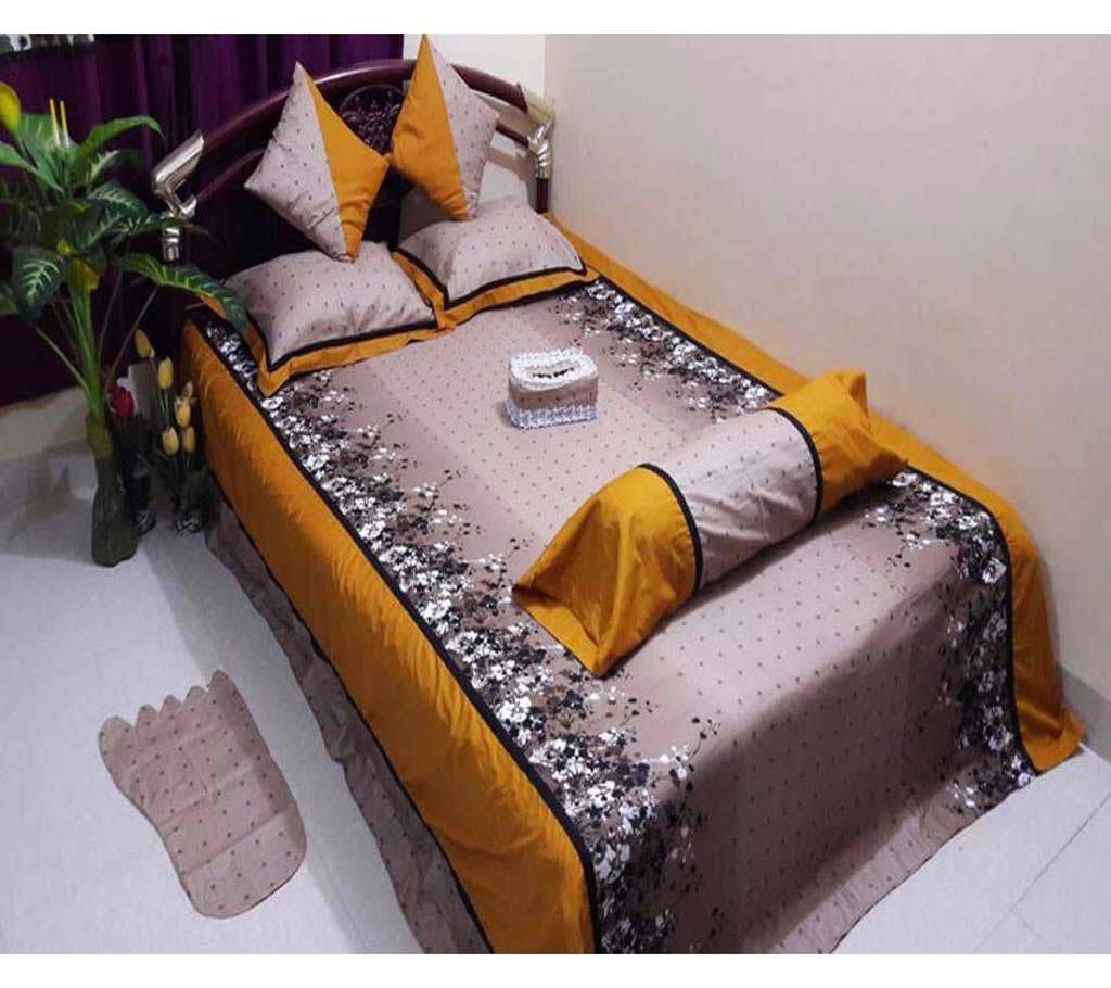 Cotton bed sheet set-8 pcs 
