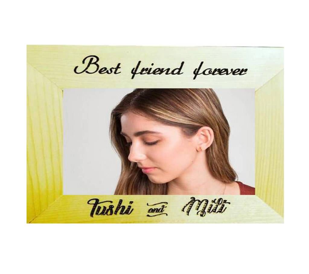 Wooden Customize laser engraving  Photo frame landscape