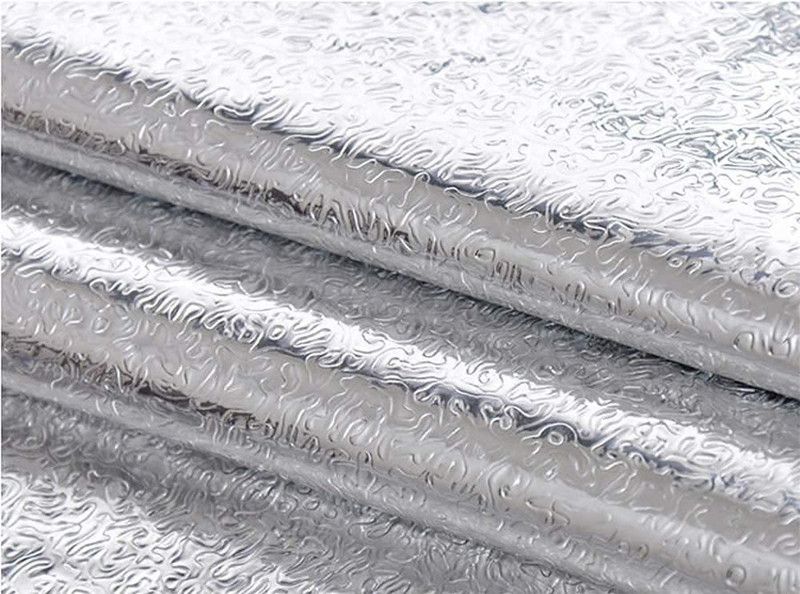 HABBY Decorative Silver Wallpaper  (200 cm x 60 cm)
