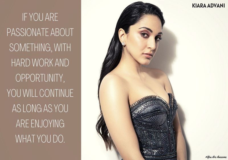 Kiara Advani Indian Actress Quotes poster 01 (18inchx12inch) Photographic Paper  (12.01 inch X 18.01 inch, Rolled)