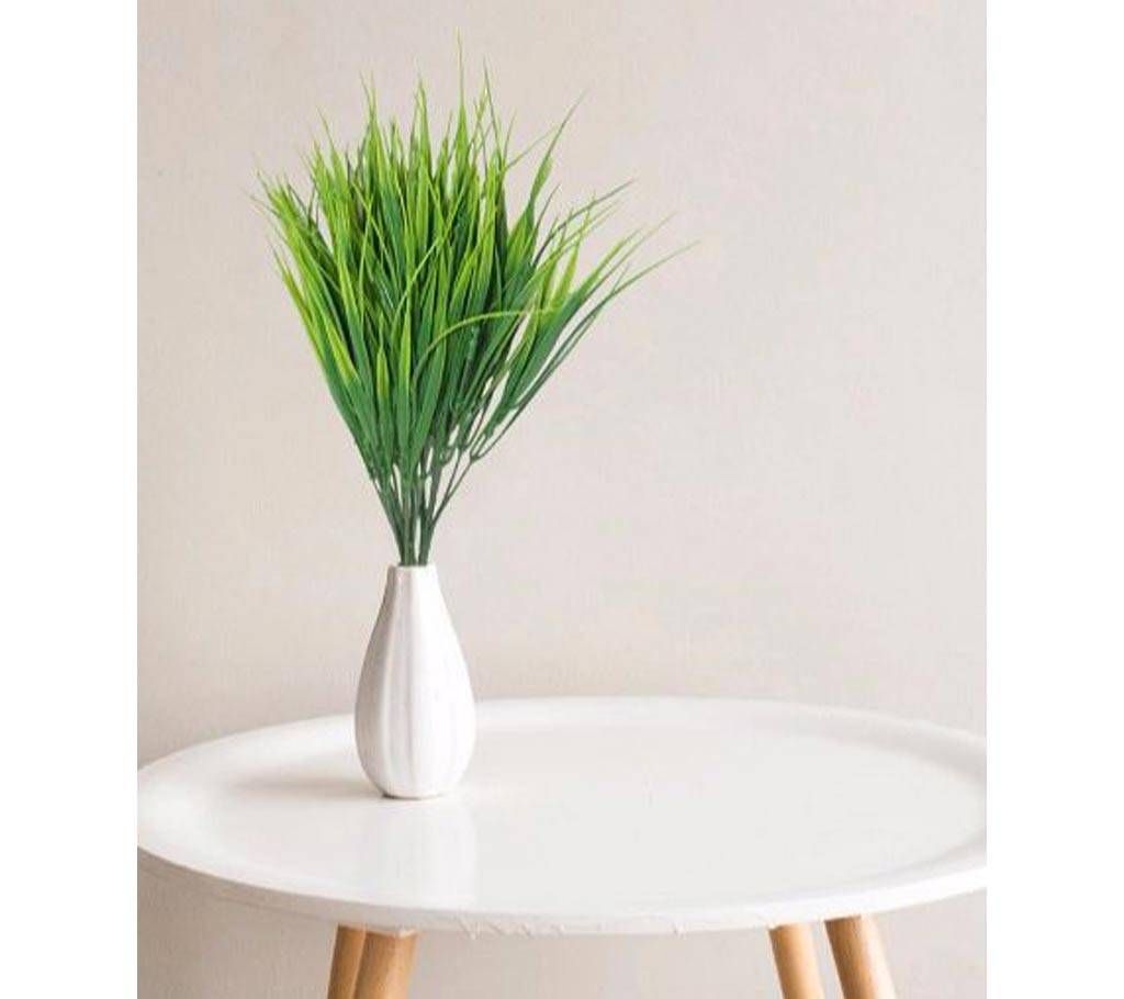 2Pcs Green Plastic Artificial Grass For Home Decoration
