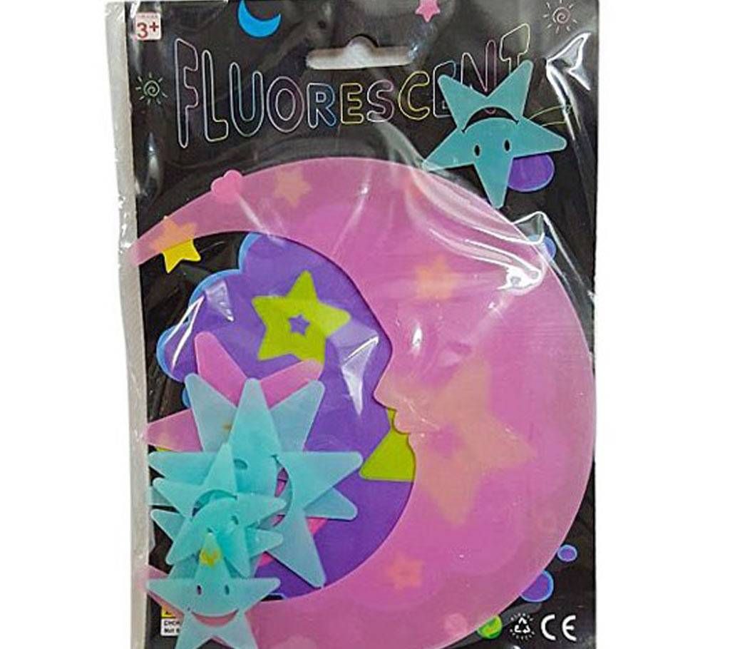 Radium Wall Stickers Moon & stars - Blue - Pink