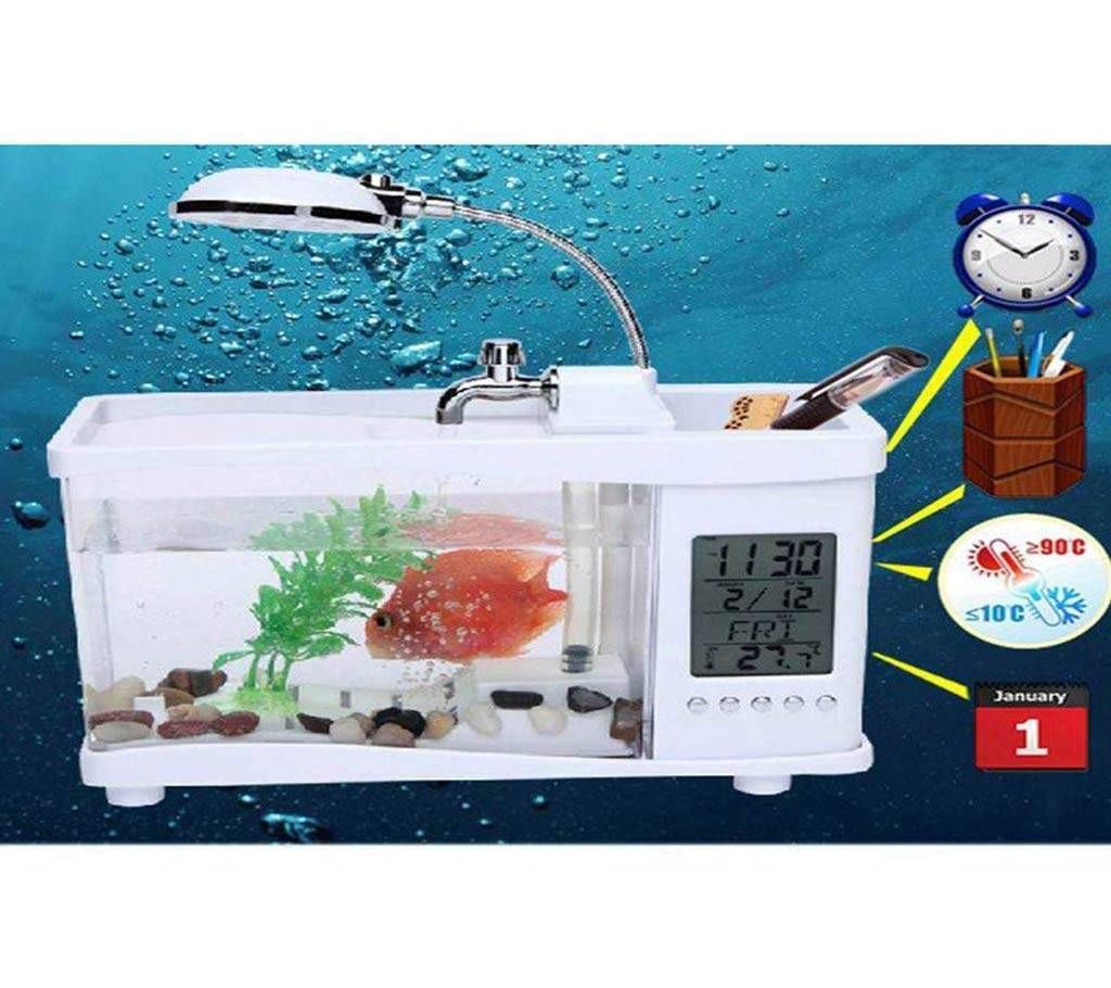 Lileng-920 Mini USB Aquarium LCD Fish Tank