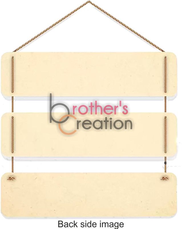 Brothers Creation Good vibes Only Wooden Wall hanging for home/livingroom/office wall décor  (Orange)