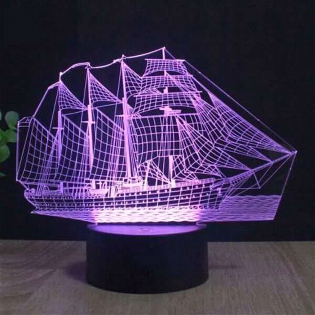 Ship Remote Control 3D Lamp