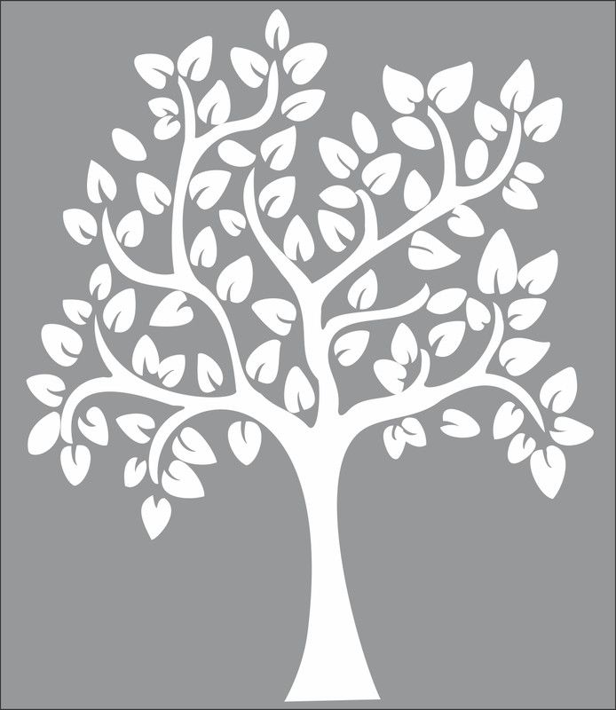 Stickers Mart 70 cm White Tree decorative wall sticker Removable Sticker  (Pack of 1)
