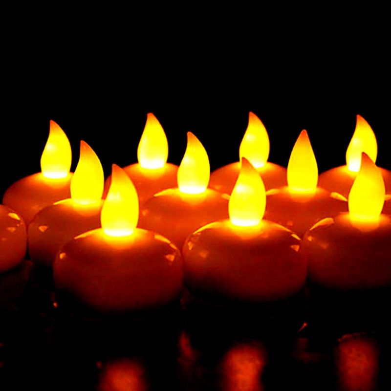 BLACKBEE Flameless candle(White Pack of 6)Diwali Festival Candle\Home Decoration\Electric Candle  (White, Pack of 6)