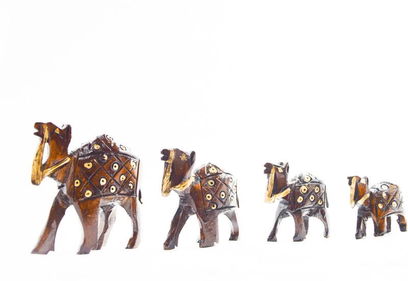 nv zone Decorative Showpiece - 8 cm  (Wood, Brown)