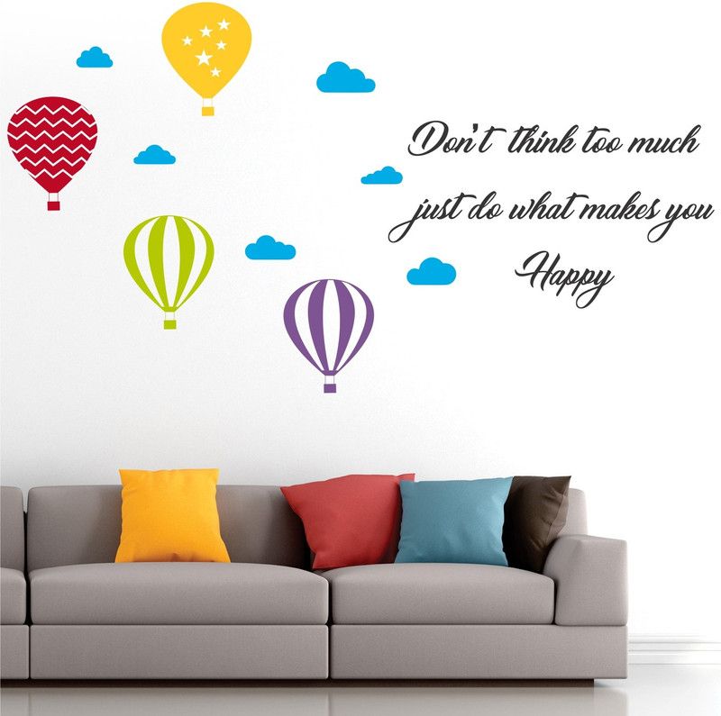 StickMe 60 cm wall sticker Self Adhesive Sticker  (Pack of 1)