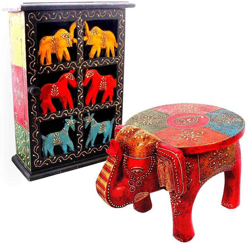 Halowishes Decorative Showpiece - 15 cm  (Wood, Multicolor)