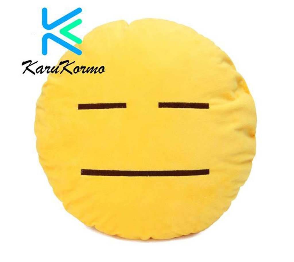 Round Cushion with Emoji Cover 