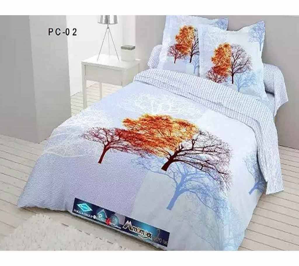 Home Tex Double Bed Sheet & Pillow Cover