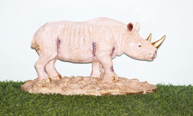 Stylorium Handcrafted Antique Genda Animal Big Decorative Showpiece For Home |Statue Gift Decorative Showpiece - 13.71 cm  (Polyresin, Multicolor)