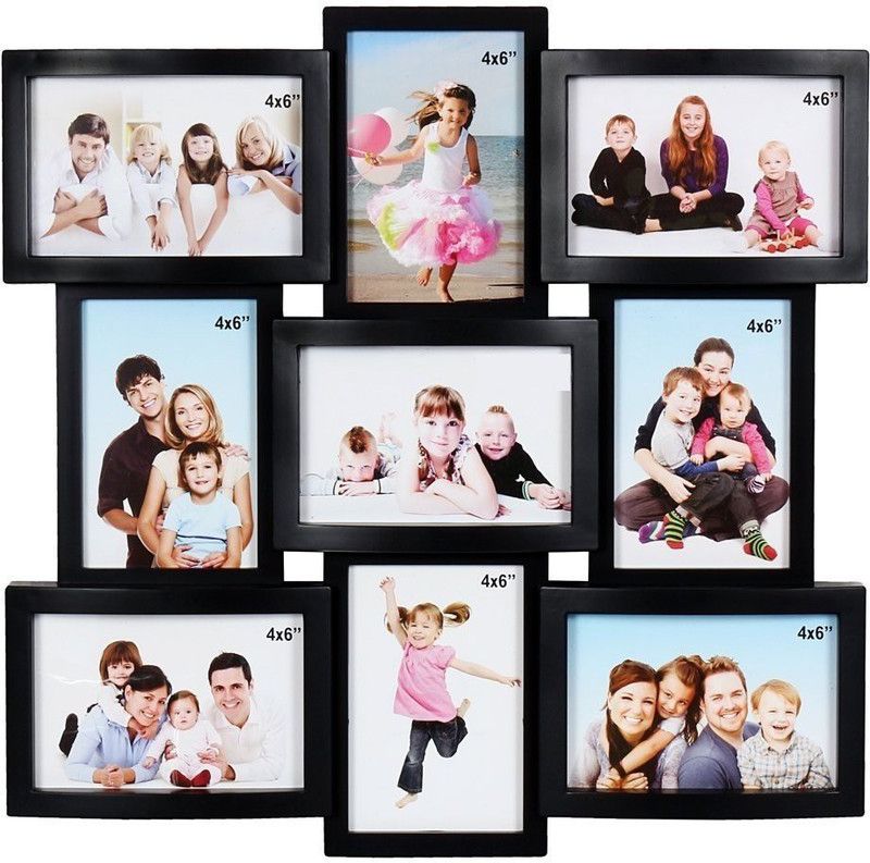 Gupta Fency Store Acrylic Personalized, Customized Gift Best Friends Reel Photo Collage gift for Friends, BFF with Frame, Birthday Gift,Anniversary Gift Table  (Black, 9 Photo(s), 10x6)