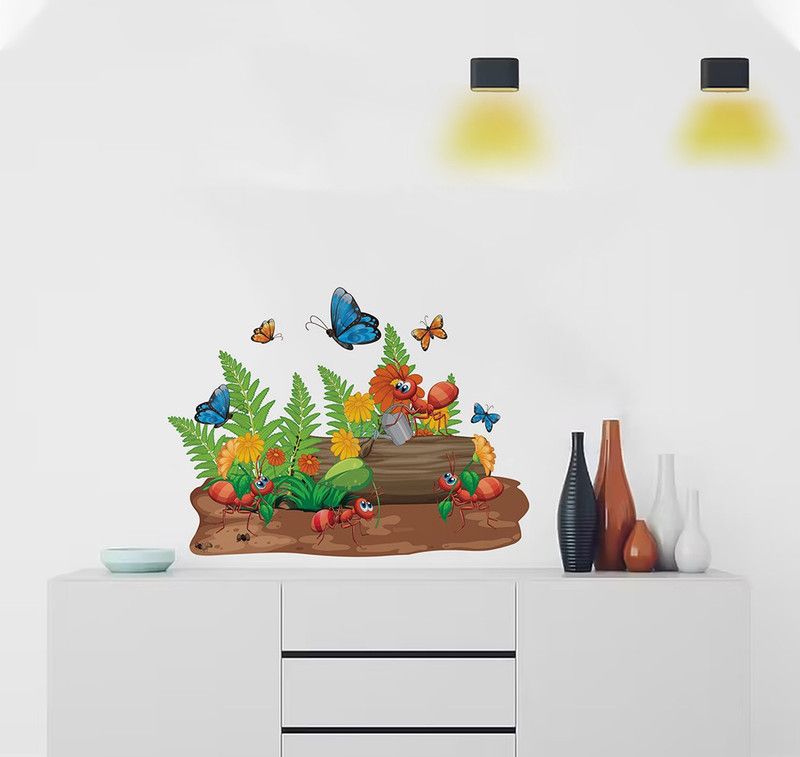 AS Interior 61 cm Nature Wall Sticker Self Adhesive Sticker  (Pack of 1)