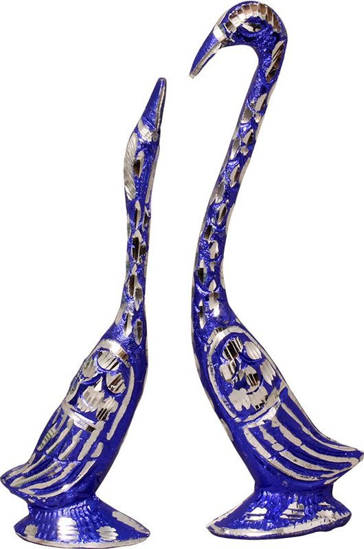 ART N HUB Decorative Showpiece - 19 cm  (Brass, Blue)