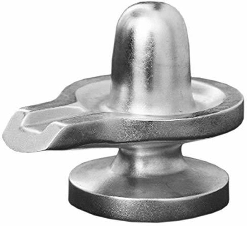 Bansiwal 100% Pure Parad shivling Parad (Mercury) shivlingam 300gm Decorative Showpiece - 5.08 cm  (Aluminium, Silver)