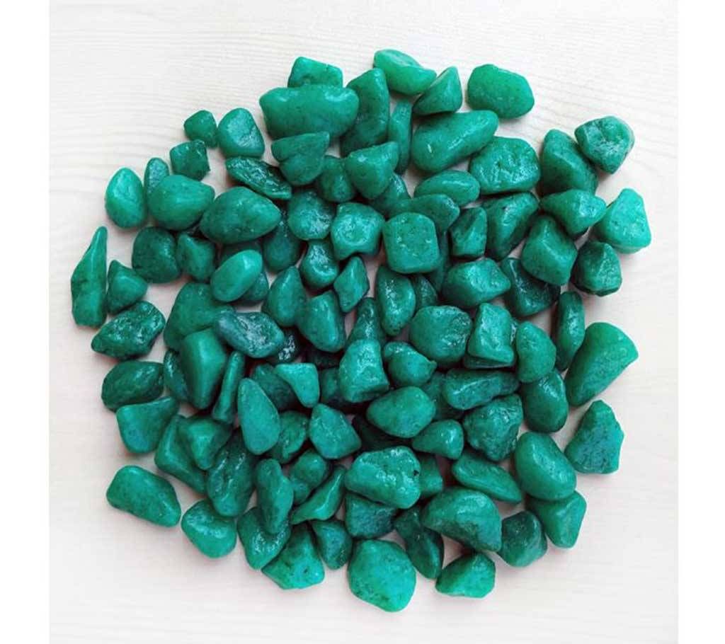 Aqua green color pebbles
